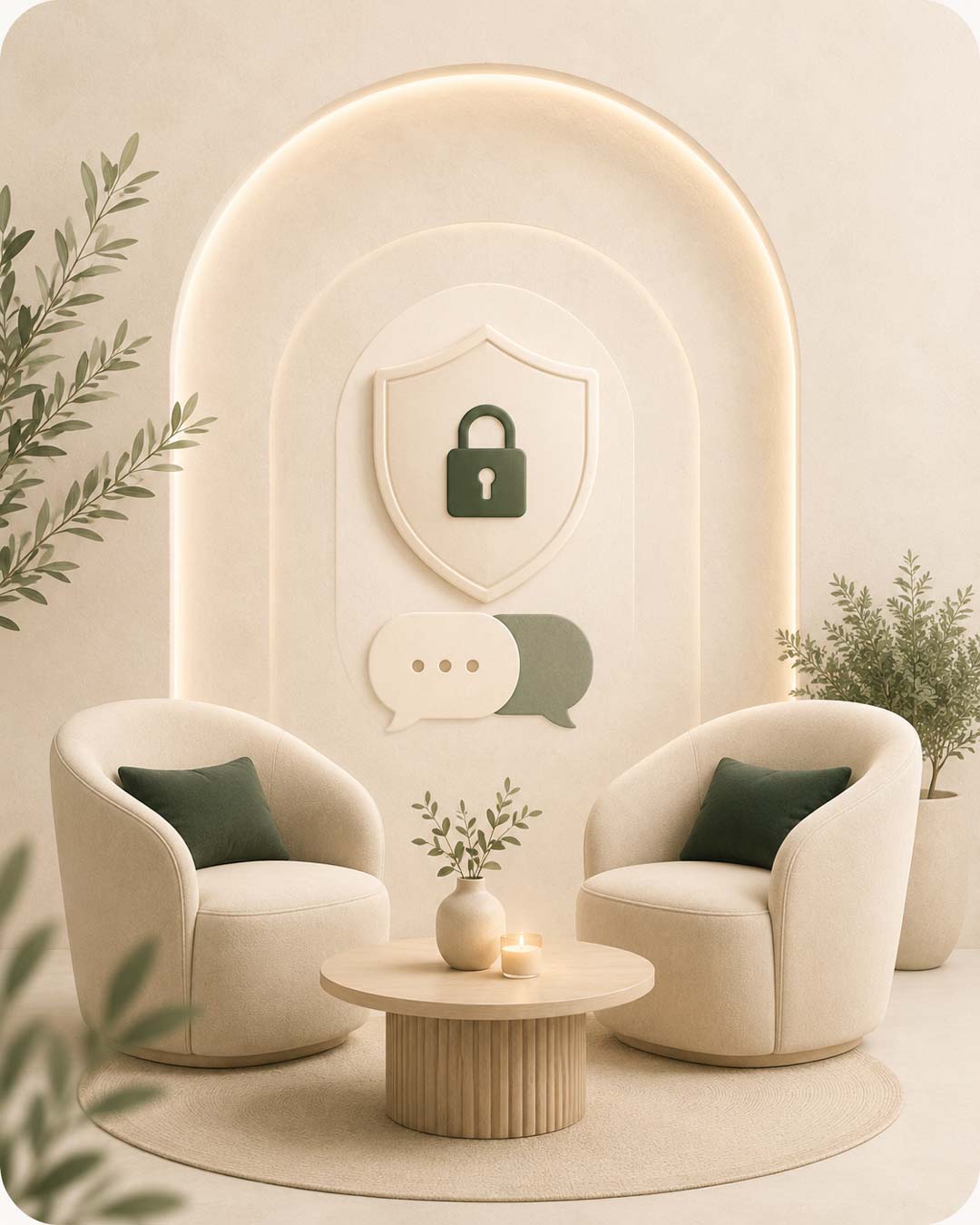 تصویر مفهومی اعتماد و محرمانگی در کوچینگ